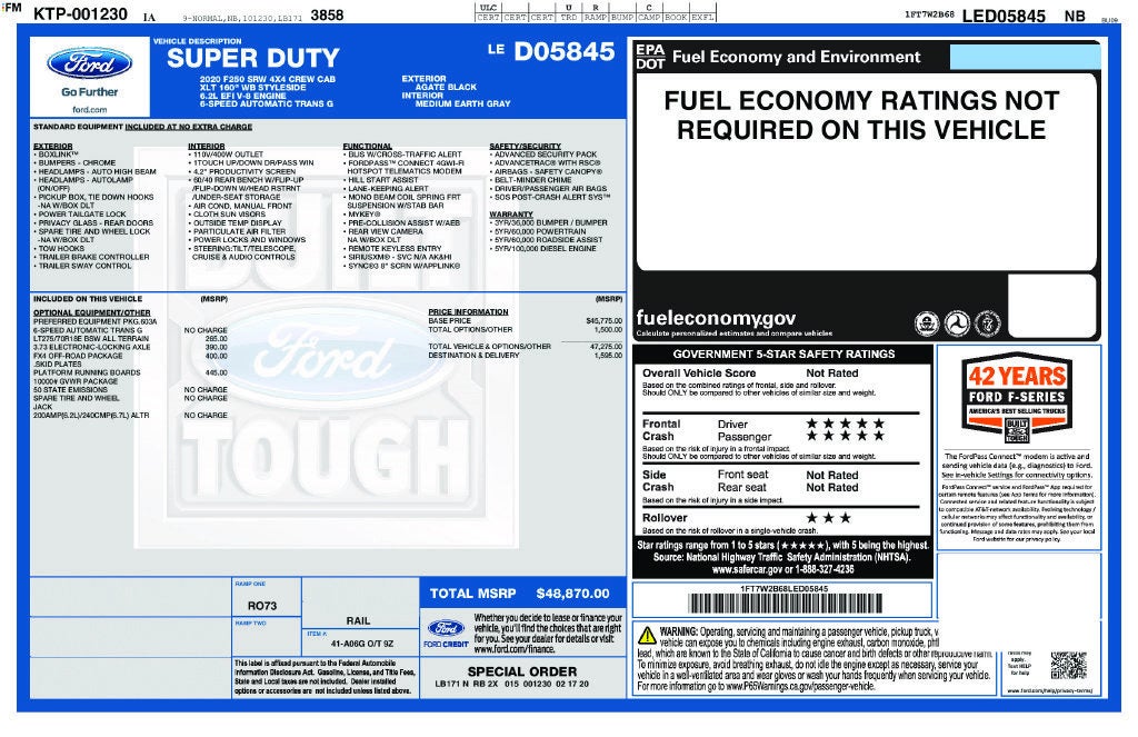 2020 Ford Super Duty F-250 SRW XL
