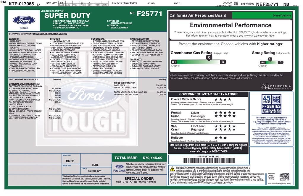 2022 Ford Super Duty F-250 SRW XL