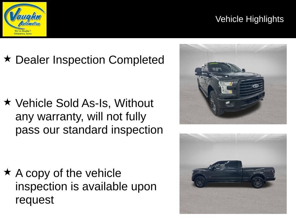 2015 Ford F-150 XLT w/HD Payload Pkg