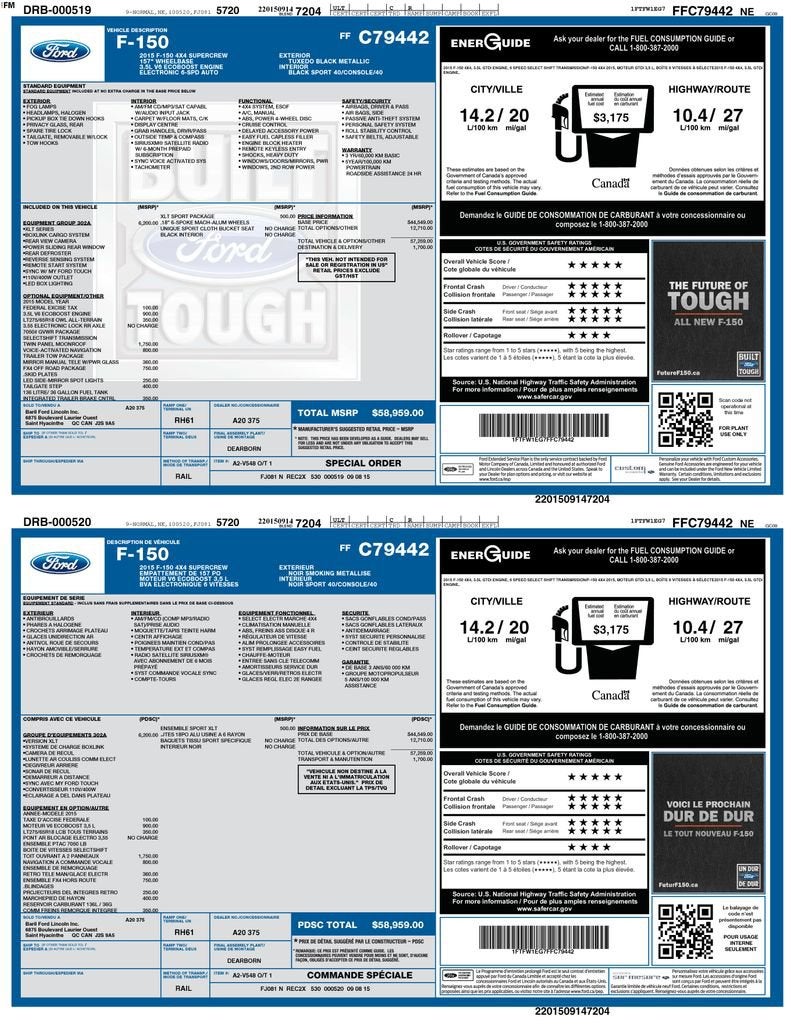 2015 Ford F-150 XLT w/HD Payload Pkg