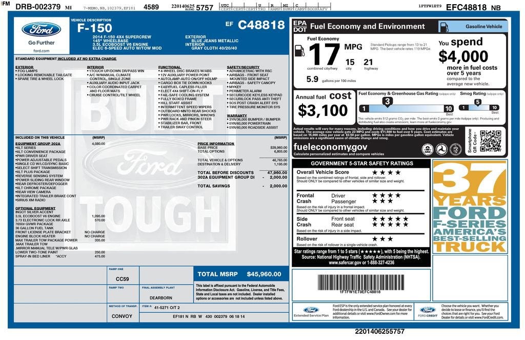 2014 Ford F-150 XL
