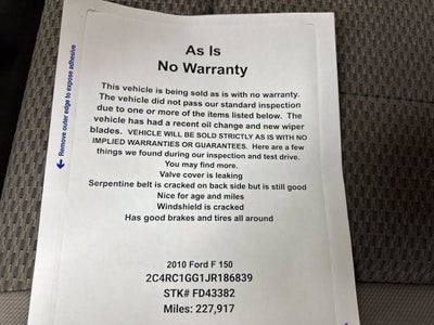 2010 Ford F-150 XL