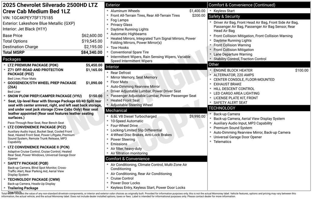 2025 Chevrolet Silverado 2500 HD LTZ