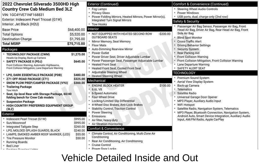 2022 Chevrolet Silverado 3500 HD High Country