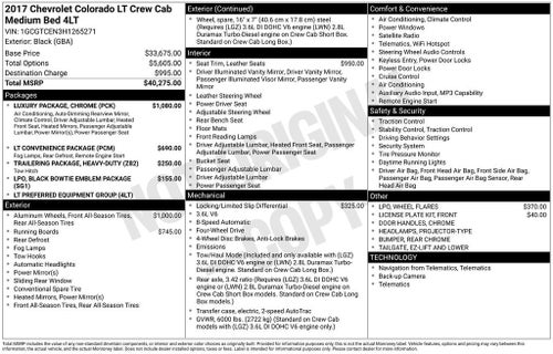 2017 Chevrolet Colorado 4WD LT