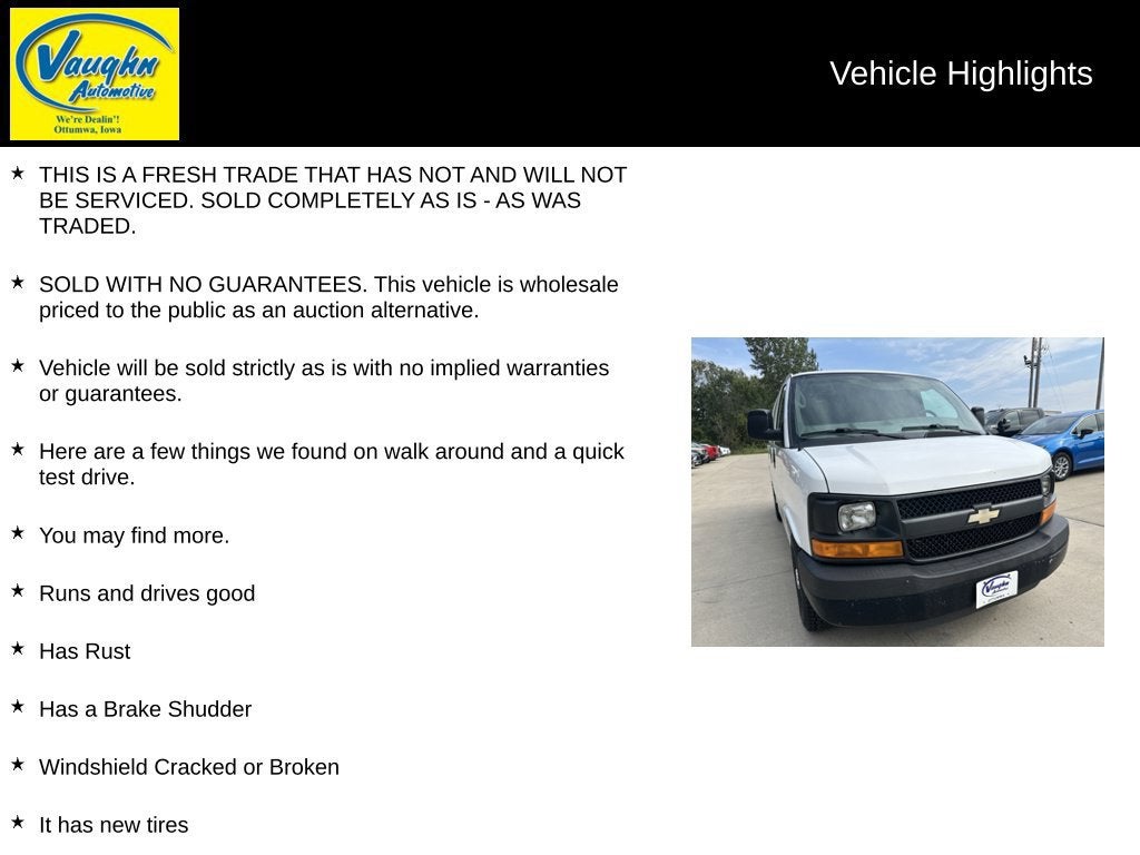 2011 Chevrolet Express Cargo 3500 Work Van