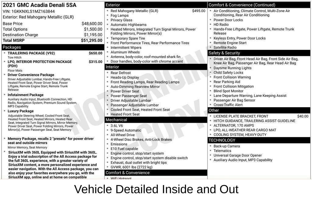 2021 GMC Acadia Denali