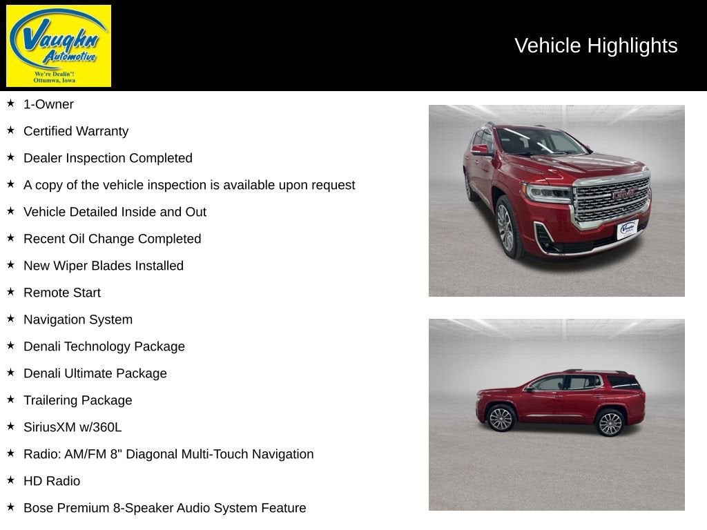 2021 GMC Acadia Denali