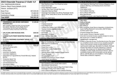 2023 Chevrolet Traverse LT Cloth