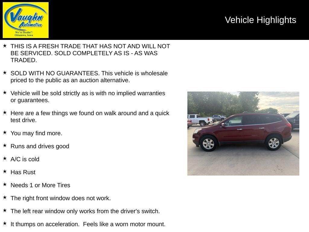 2010 Chevrolet Traverse LT w/1LT