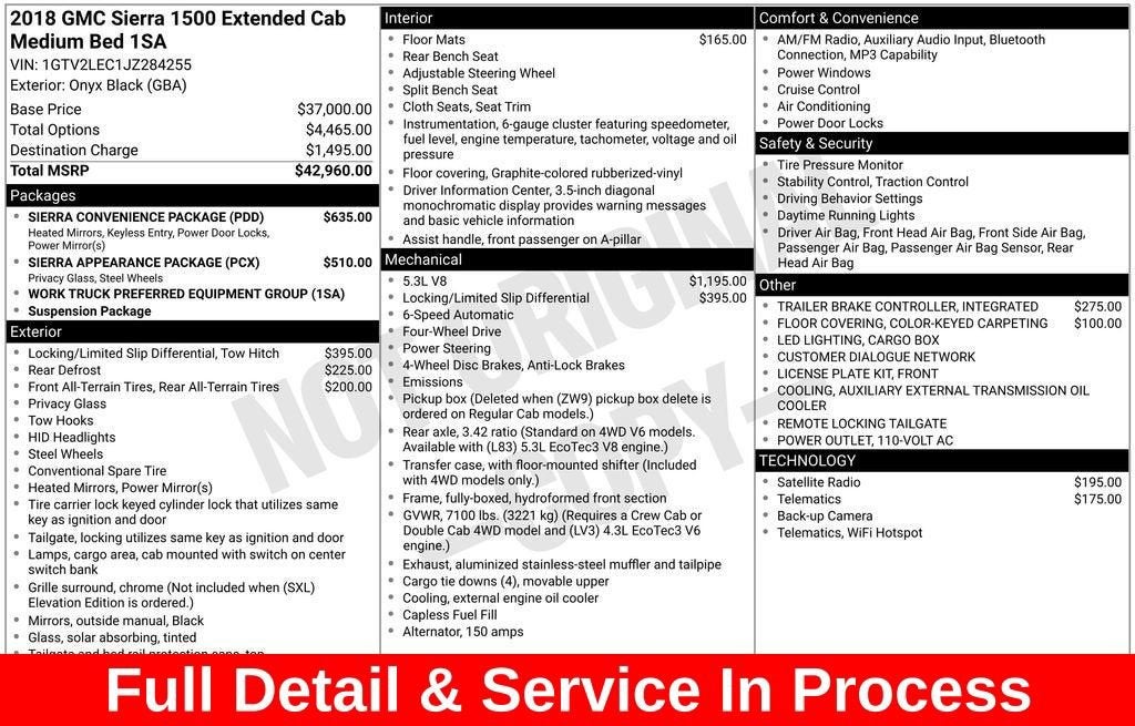 2018 GMC Sierra 1500 NA