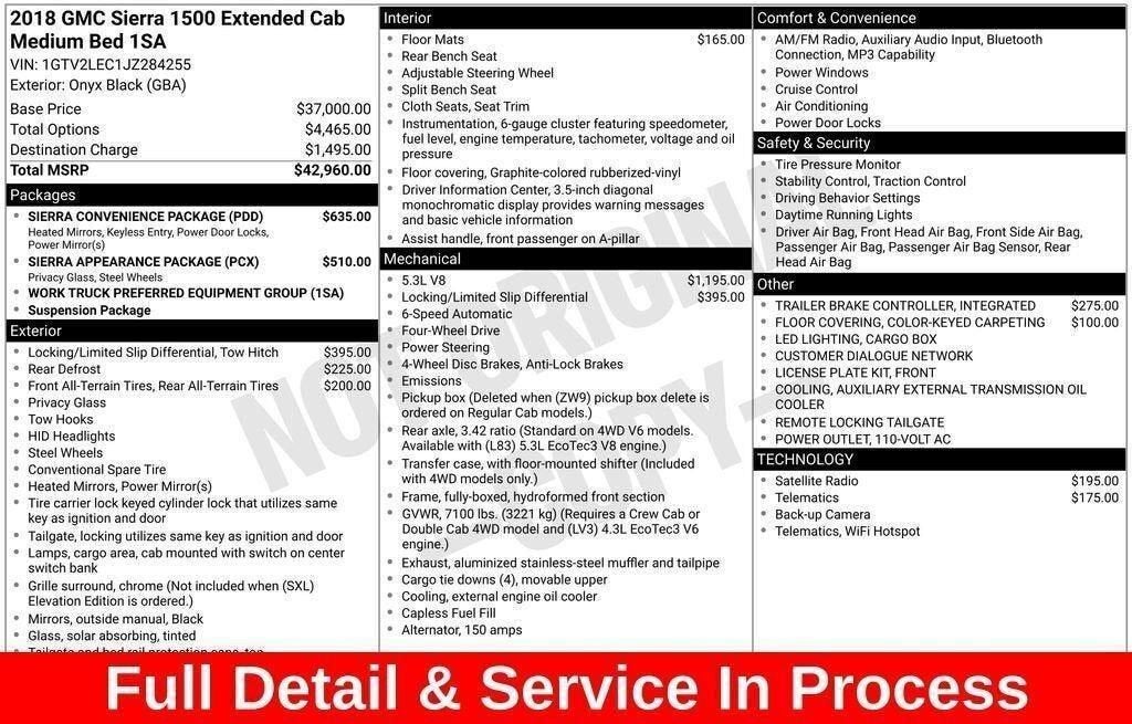 2018 GMC Sierra 1500 NA