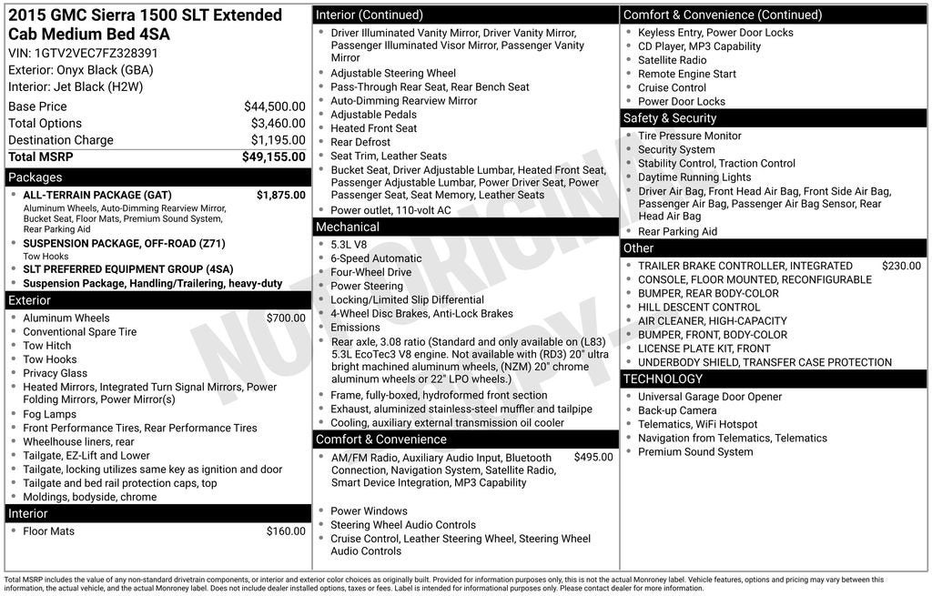 2015 GMC Sierra 1500 SLT