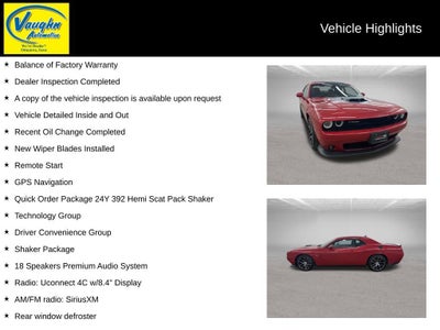 2017 Dodge Challenger 392 Hemi Scat Pack Shaker