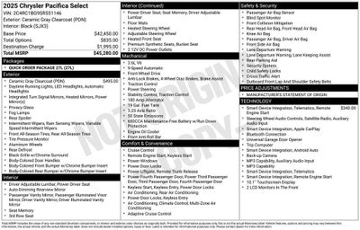 2025 Chrysler Pacifica Select