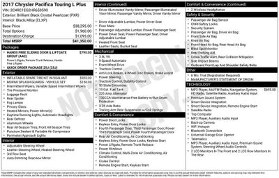 2017 Chrysler Pacifica Touring-L Plus