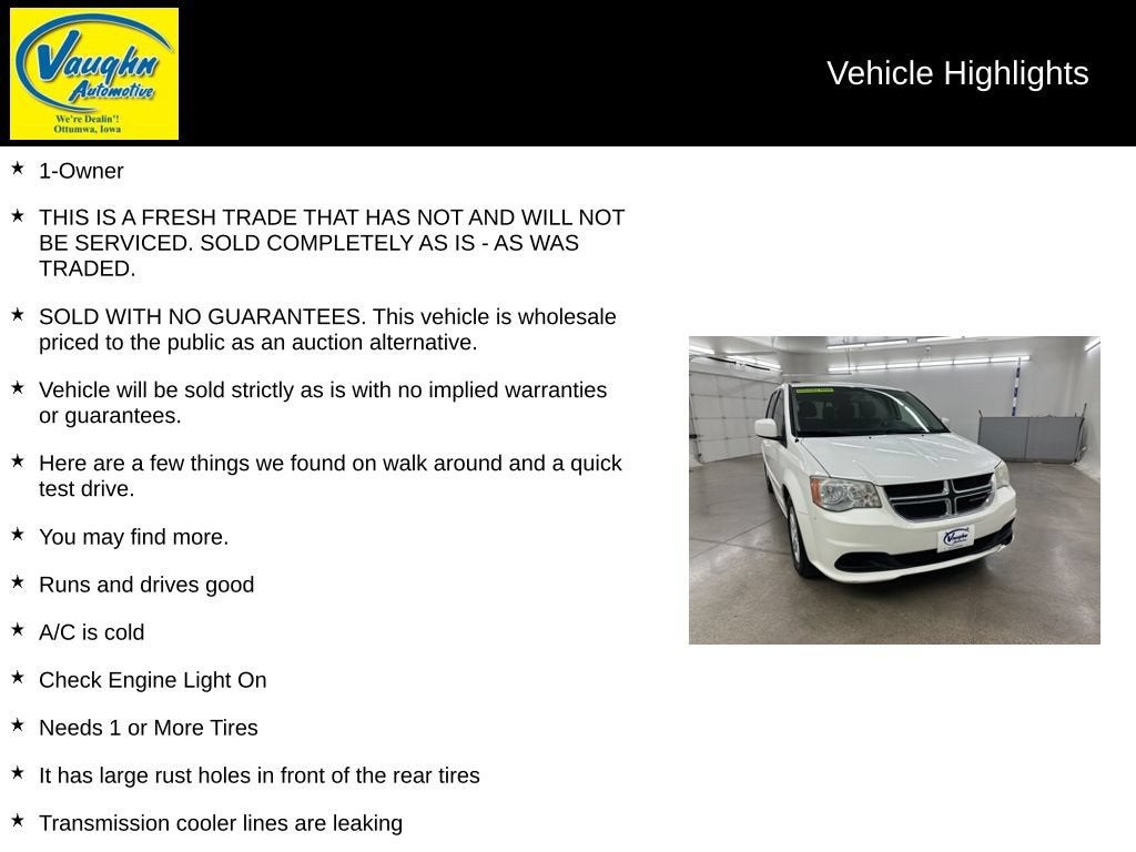 2012 Dodge Grand Caravan SXT