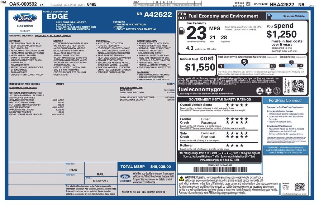 2022 Ford Edge SEL