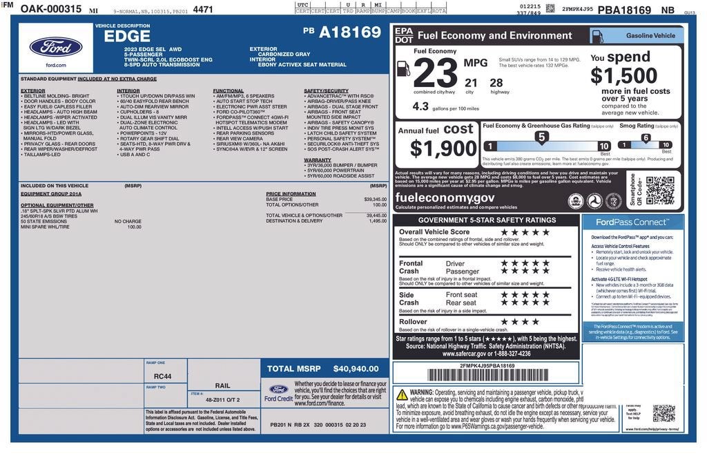 2023 Ford Edge SEL