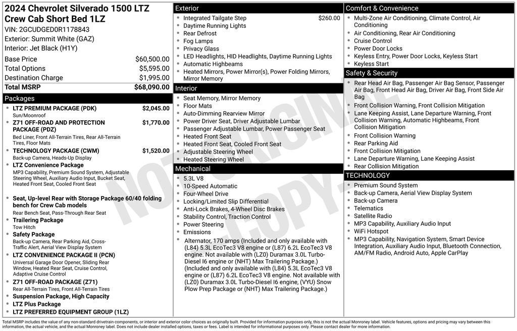 2024 Chevrolet Silverado 1500 LTZ