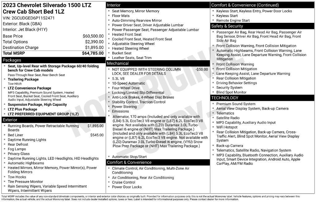 2023 Chevrolet Silverado 1500 LTZ