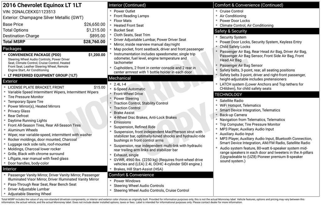 2016 Chevrolet Equinox LT
