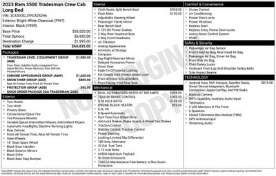2023 RAM 3500 Tradesman