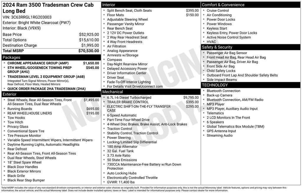 2024 RAM 3500 Tradesman