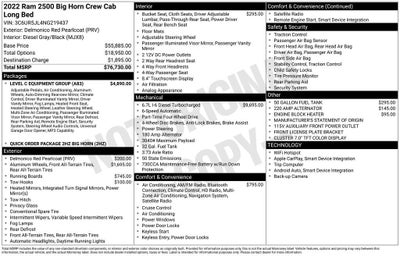 2022 RAM 2500 Big Horn