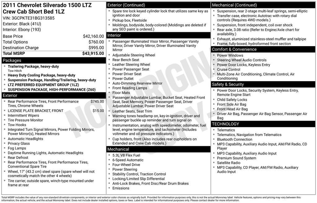 2011 Chevrolet Silverado 1500 LTZ