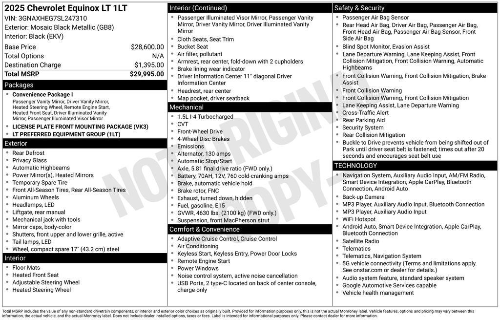 2025 Chevrolet Equinox LT
