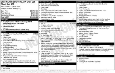 2021 GMC Sierra 1500 AT4