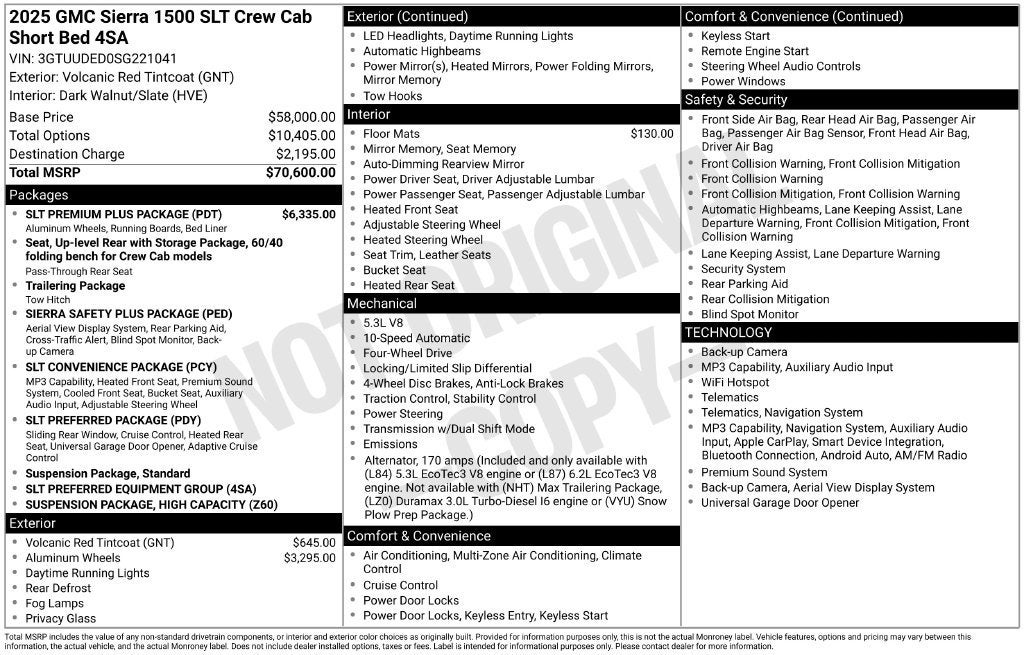 2025 GMC Sierra 1500 SLT