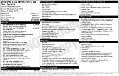 2025 GMC Sierra 1500 SLT