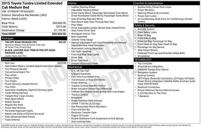 2015 Toyota Tundra 4WD Truck LTD