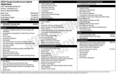 2024 Toyota Corolla Cross Hybrid S