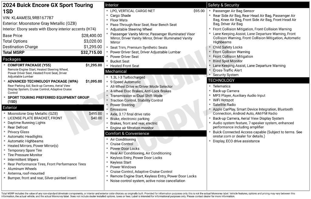 2024 Buick Encore GX Sport Touring