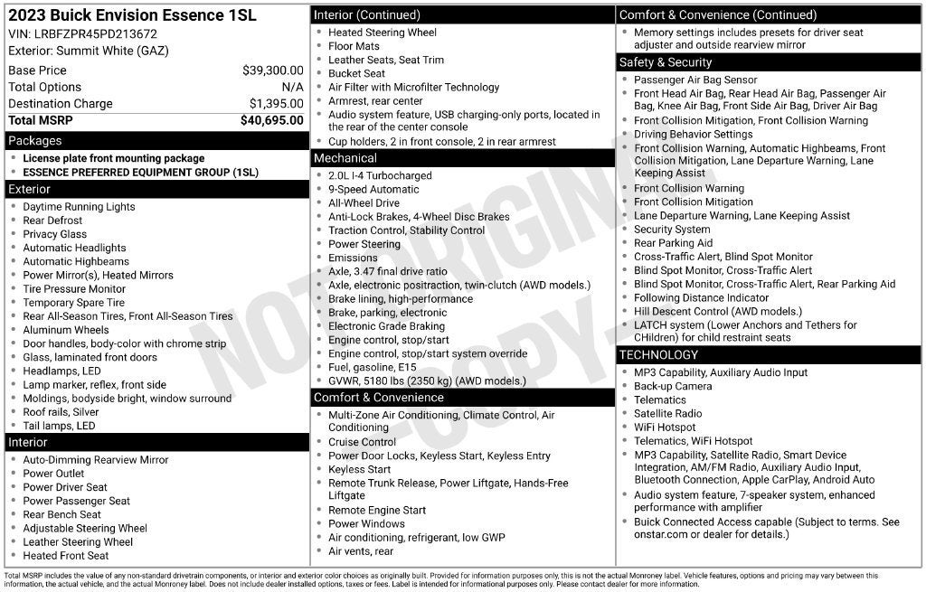 2023 Buick Envision Essence