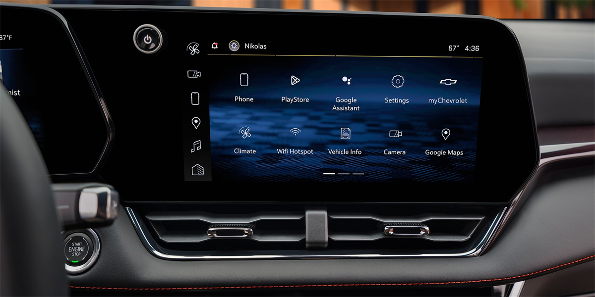 Interior dashboard of the 2026 Chevrolet Equinox featuring the 11.3 inch touchscreen