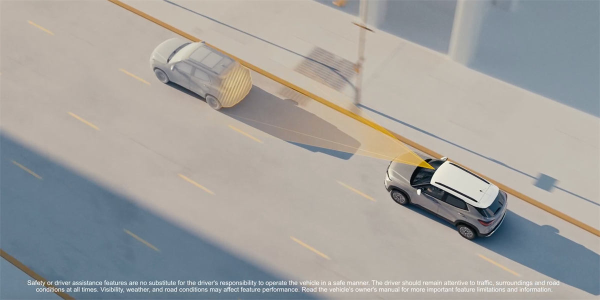 Safety features demonstration of the Chevy Safety Assist system