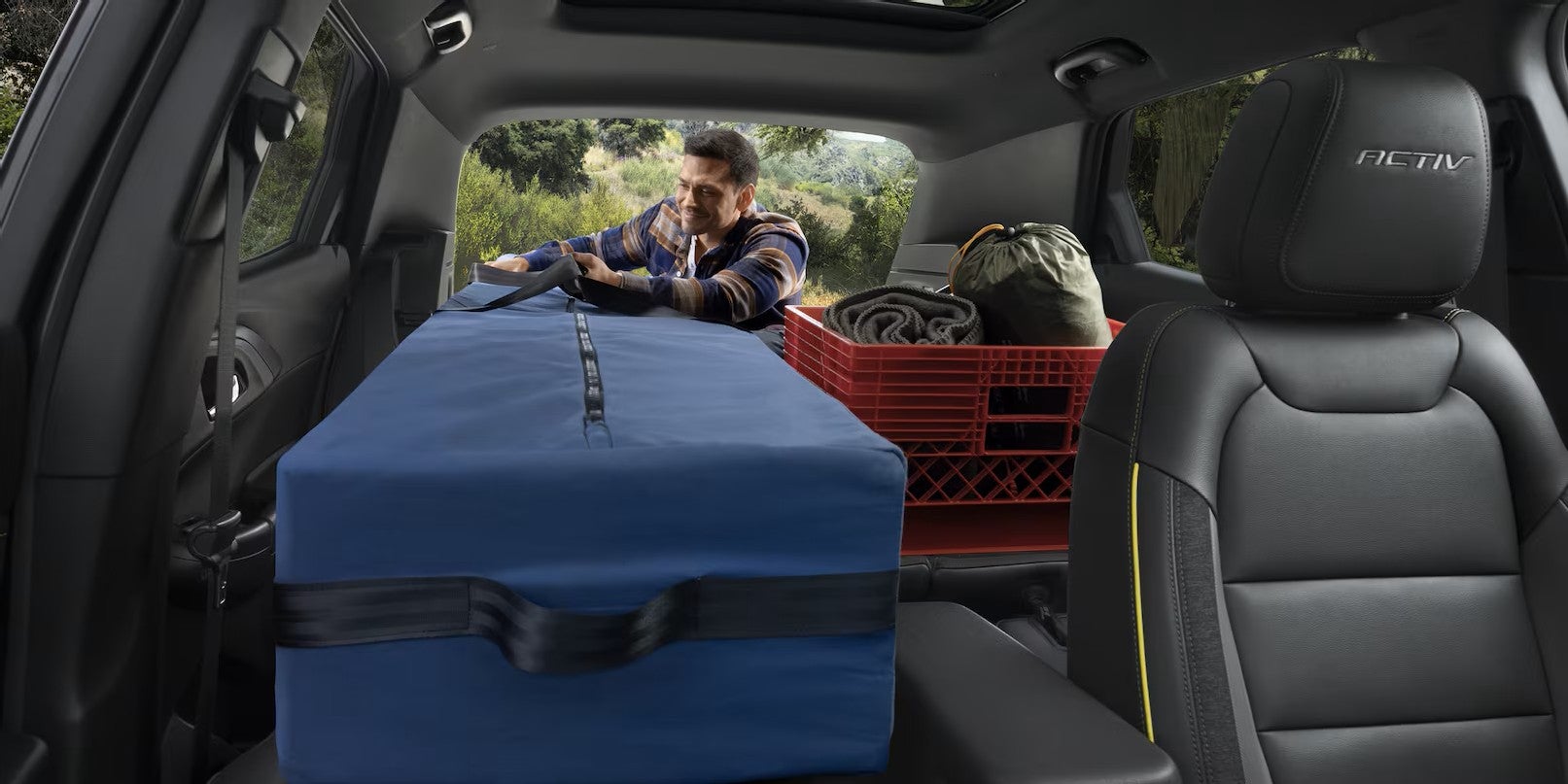Spacious interior cargo area of the Chevrolet Trailblazer